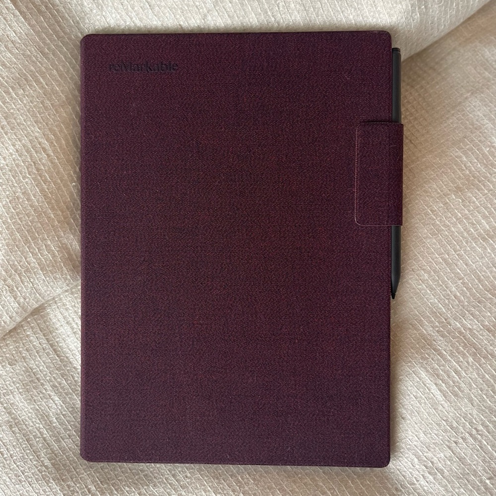 Tablet Folio Cover with Stylus - Plum